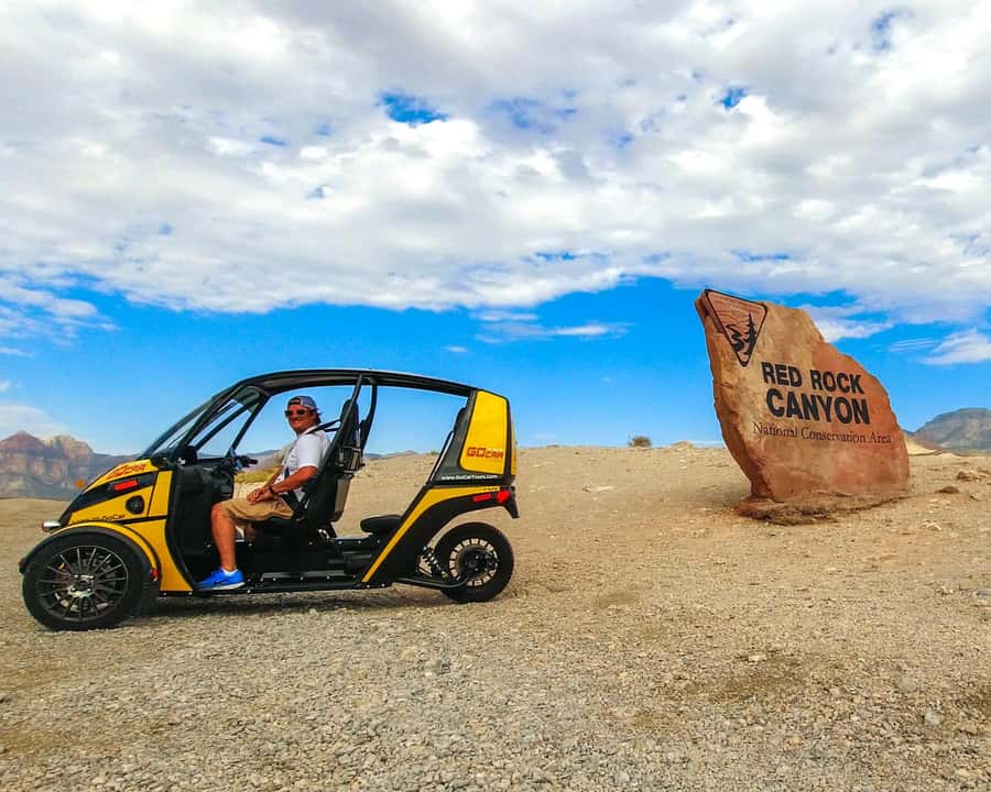 Las Vegas: Red Rock Canyon Ticket and Audio Tour in a GoCar - Check-in near the Pawn Stars shop