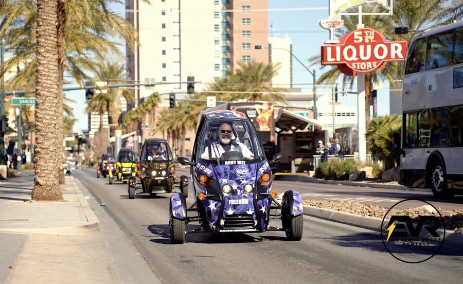 Las Vegas: Self-Drive Strip Tour in an Electric EVR car - The Welcome to Fabulous Las Vegas Sign