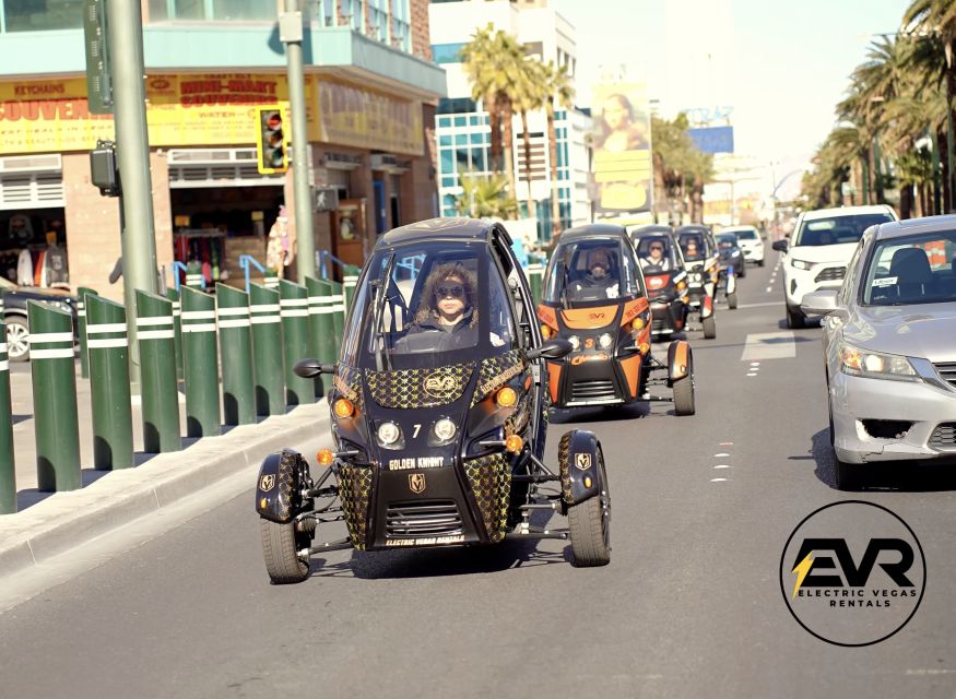 Las Vegas: Self-Drive Strip Tour in an Electric EVR car - Downtown sights: Pawn Stars and Wedding Row
