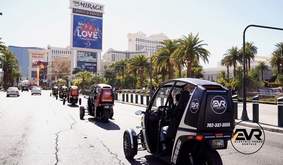 Las Vegas: Self-Drive Strip Tour in an Electric EVR car - Area 15 and Las Vegas beyond the casinos
