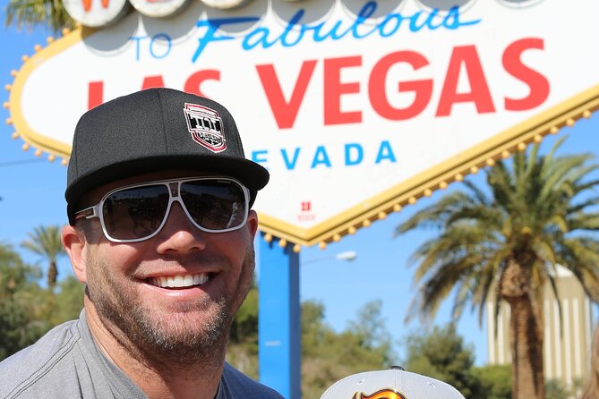 Las Vegas Strip and Downtown Scooter with Souvenir T-shirt & Food Tour - The Welcome sign and Bellagio’s polished side