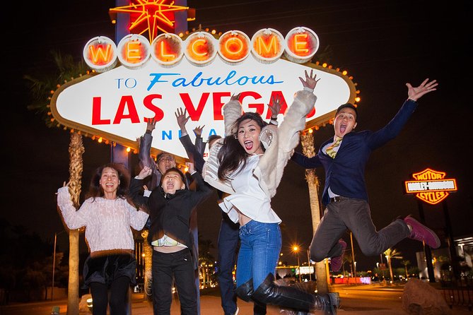 Las Vegas Strip by Super Stretch Limo with Personal Photographer - Resort stops from Paris to Bellagio