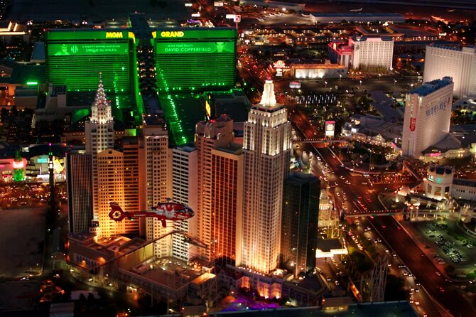 Las Vegas Strip Highlights by Helicopter at Night - Photos, upgrades, and the real cost