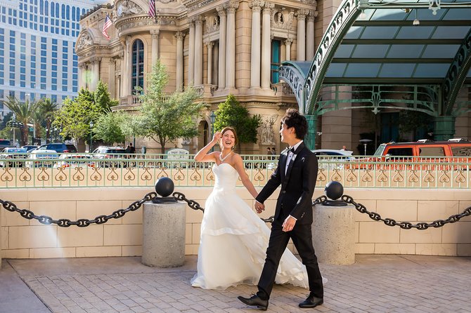 Las Vegas Strip Photo Shoot - Bellagio Fountain: the strongest final backdrop