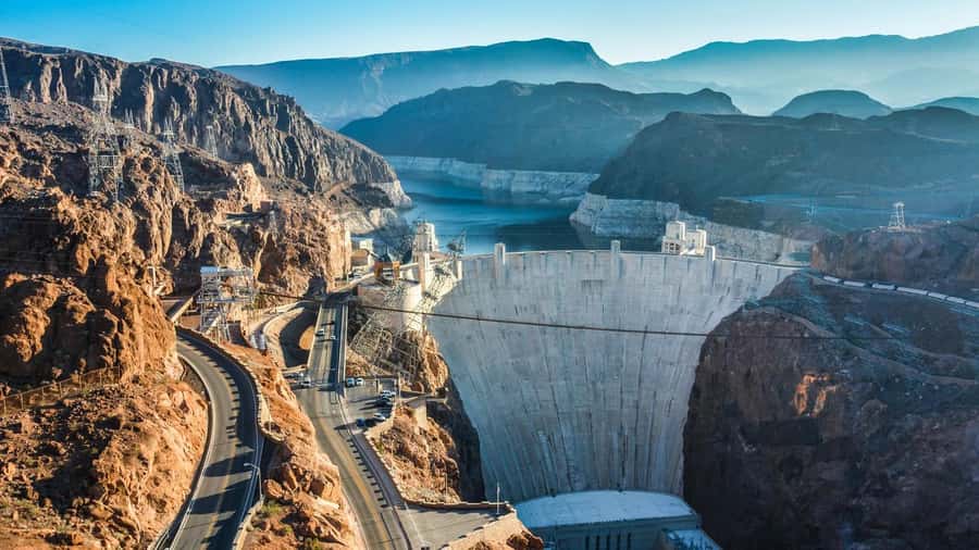 Las Vegas to Hoover Dam, The Express Experience - The high bridge view of Hoover Dam