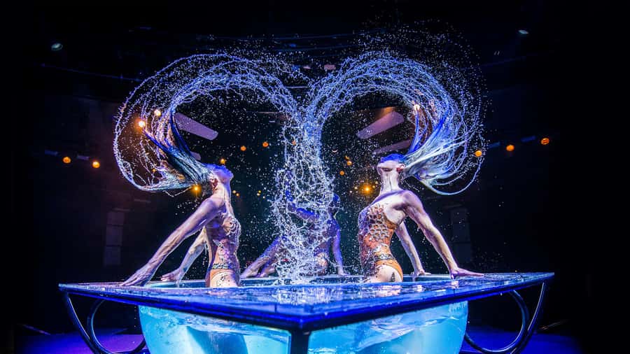 Las Vegas: WOW - The Vegas Spectacular at Rio Hotel & Casino - Acrobatics, aerial work, and the Sylvia Sylvia archery act