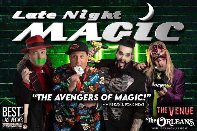 Late Night Magic at The Orleans Las Vegas - What happens during the 70-minute show