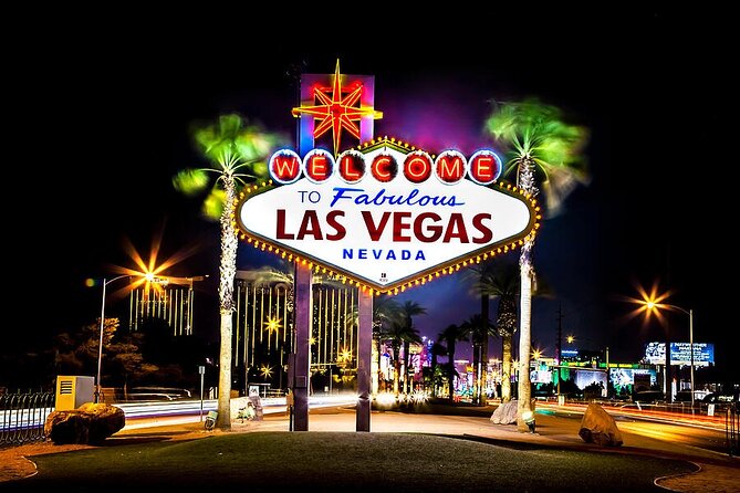 Movie Themed Wedding or Vow Renewal at Las Vegas Sign - Props and photos at the front of the sign