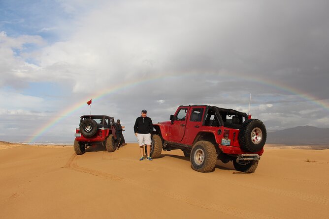 Nellis Desert Exploration Jeep Tour Off Road You Drive We Guide - Sand dunes, rock obstacles, and old ocean ravines