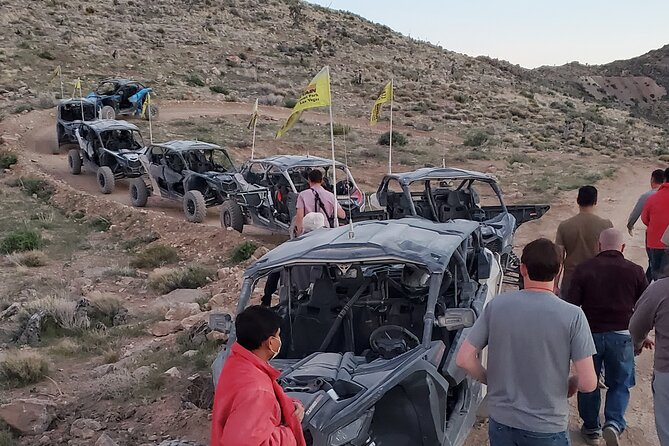 Off Road UTV and 3-Gun Shooting Package in Las Vegas - Selecting three firearms at the range