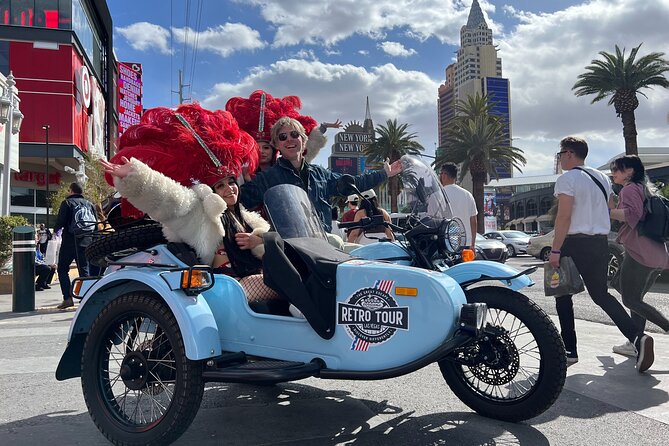 Private 1-Hour Las Vegas Strip Tour by Vintage Sidecar - Hearing the story behind the Bellagio