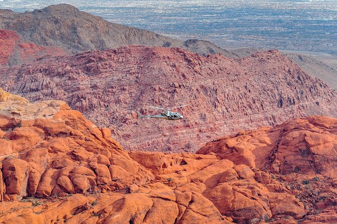 Red Rock Canyon Helicopter Air-Only Tour in Las Vegas - The Strip from the front seat of the sky