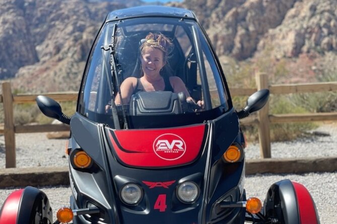 Red Rock Canyon Scenic Self-Drive Private Rental - Picking up the electric vehicle downtown