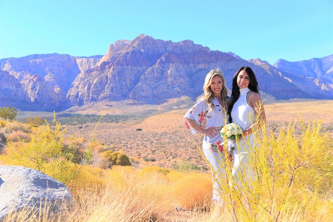 Red Rock Canyon Wedding by Private Limousine - From Las Vegas pickup to the marriage bureau