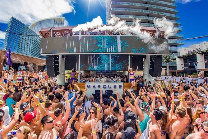Rockstar Pool Party Crawl w/ VIP Entry & Party Bus Ride - Finishing at Encore Beach Club or Ayu Dayclub