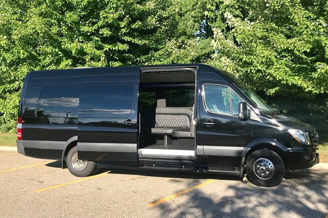 Round Trip Private Transfer Las Vegas Airport to Las Vegas by limo MB Sprinter - Champagne, water, and the small details