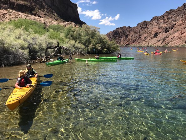 Self-Drive Emerald Cave Kayak Tour: Guided Willow Beach Paddle - The first two miles on the Colorado River