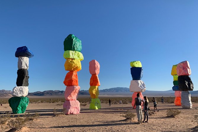 Small Group Grand Canyon, Hoover Dam, 7 Magic Mountains VIP Tour - Seven Magic Mountains adds color to the desert