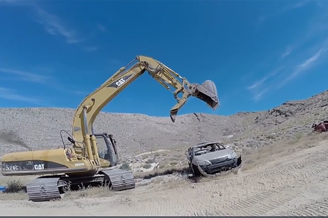 Smash and Grab at Adrenaline Mountain - Crushing a Car With a 42-Inch Excavator