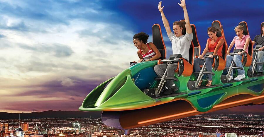 STRAT Tower Thrill Rides Admission - Big Shot: the fastest route to a nervous stomach