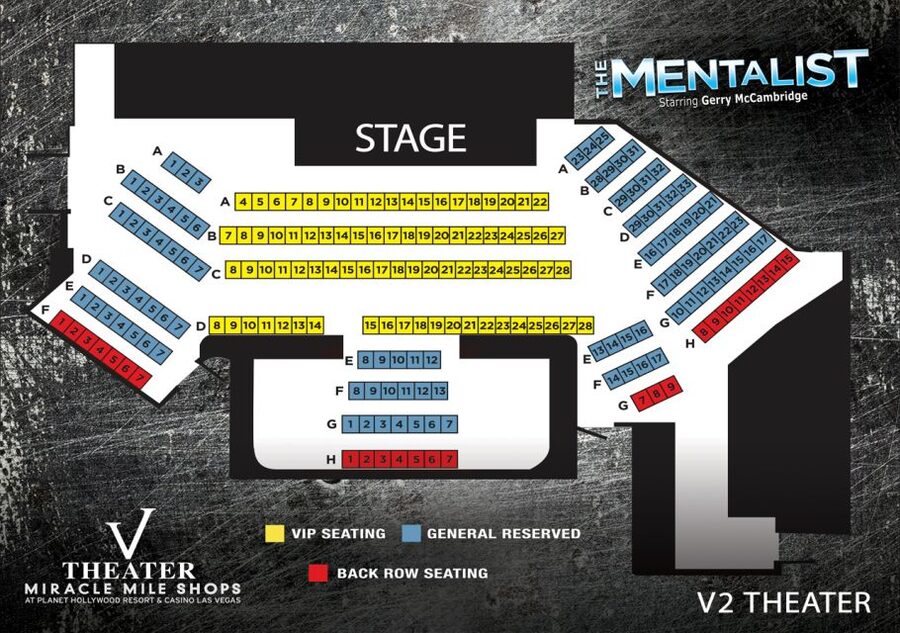 The Mentalist Tickets: Las Vegas - Accessibility and Group Size