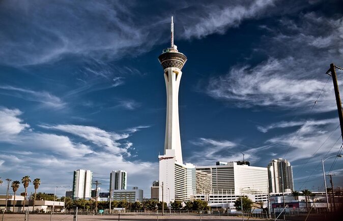 The STRAT Tower Observation Deck Admission Ticket - Reaching the tower at the north end of the Strip