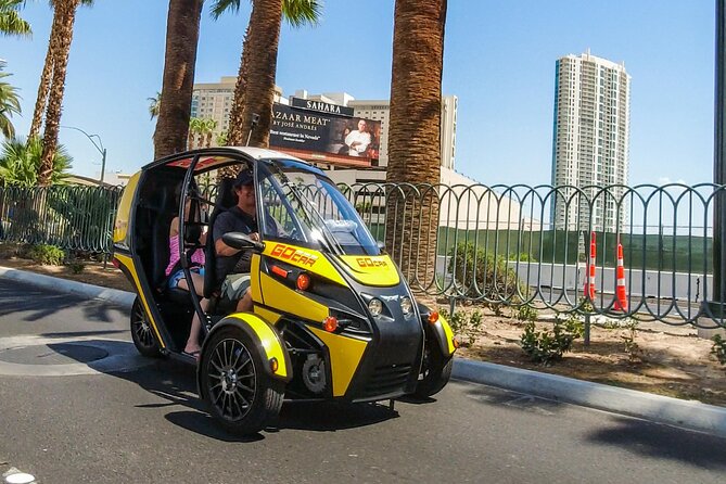 The Ultimate Las Vegas Tour by GPS Guided Talking GoCar - Seeing the Strip from a small electric vehicle