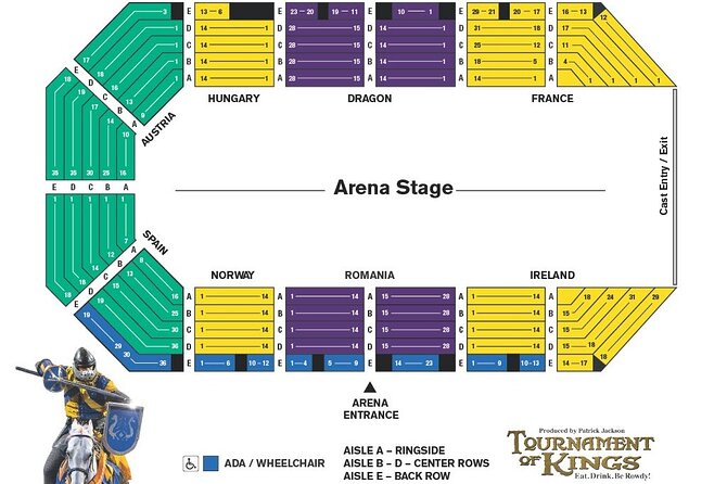 Tournament of Kings Dinner and Show at Excalibur Hotel and Casino - Real horses, swords, and arena action
