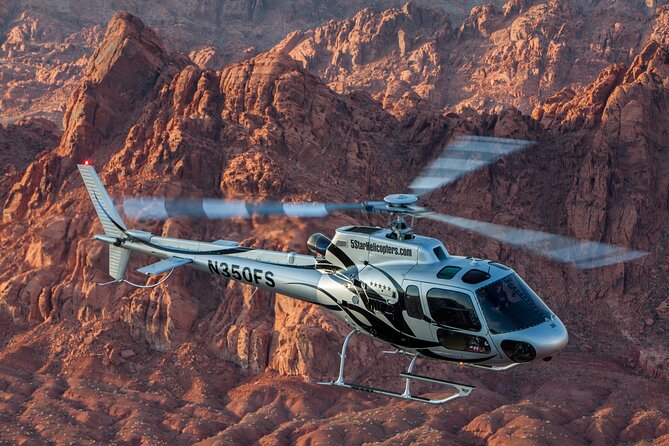 Valley of Fire Helicopter Tour and Landing with Champagne Toast - From Las Vegas terminals to red rock country