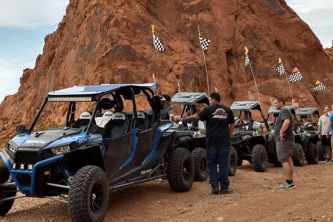 Valley of Fire Ride Along Non Driver UTV Passenger tour Las Vegas - Safety gear and comfort on the trail