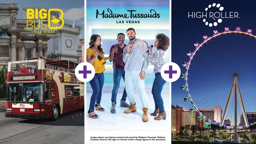 Vegas: Madame Tussauds, High Roller, & Hop-on Hop-off Tour - Starting at the High Roller and LINQ Promenade