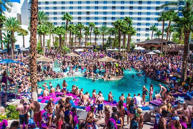 Vegas Pool Party Crawl by Party Bus w/ EZ Entry & Free Drinks - The day starts at Daylight Beach Club