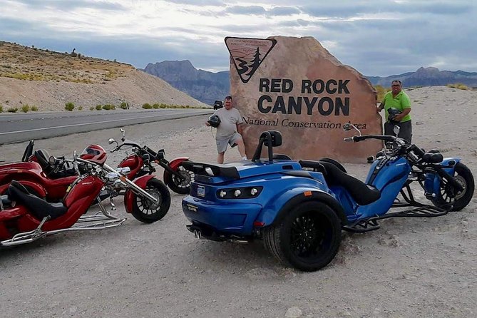 Vegas Strip and Red Rock Canyon Guided Trike or Slingshot Tour - Starting near the Strip and getting ready to drive