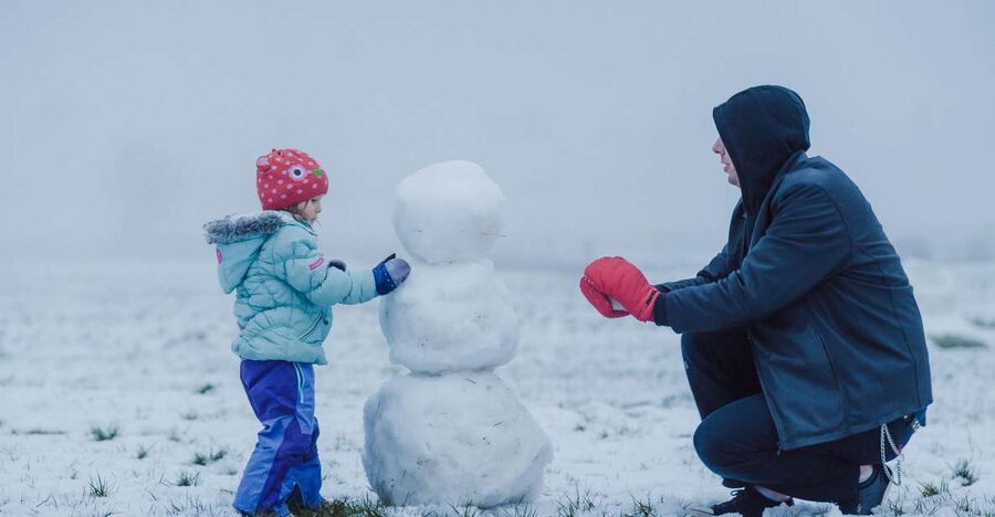 Vegas Winter Adventure: Mt. Charleston Snow Day - Snowman building with a kit included