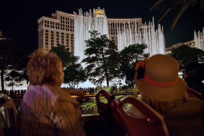 Viator Exclusive: 10:15PM Las Vegas Night Tour by Open-Top Bus - The Strip by night, from a higher seat
