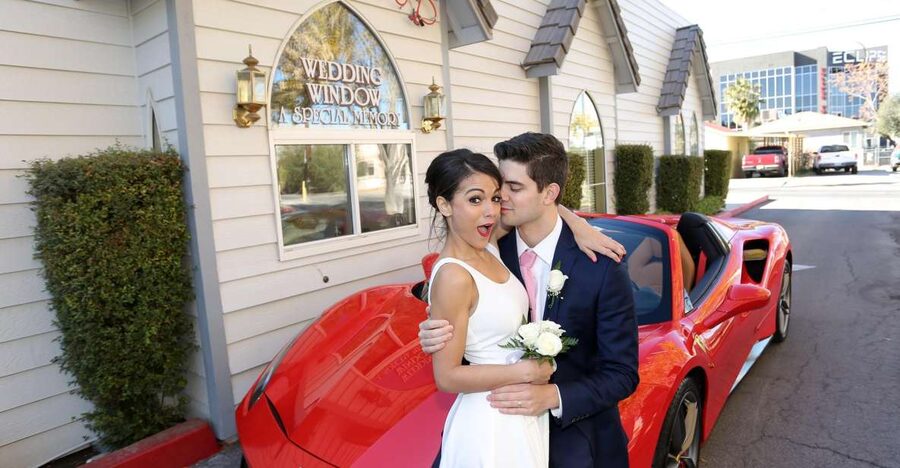 World-Famous Drive-Up Wedding in Las Vegas - Flowers, ceremony photos, and the details you receive